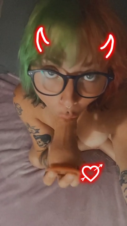 Goth cum slut big tit wife