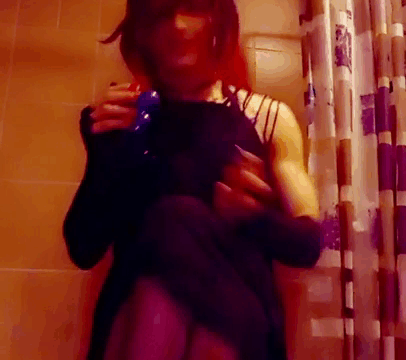 Samantha blowing clouds then striptease!
