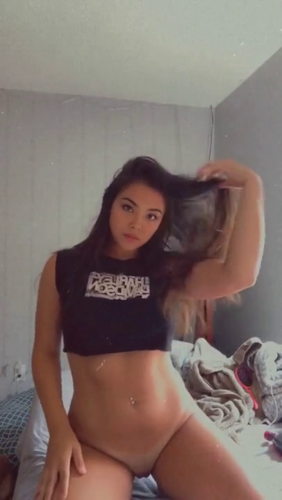 Michelle teasing underboob and pussy
