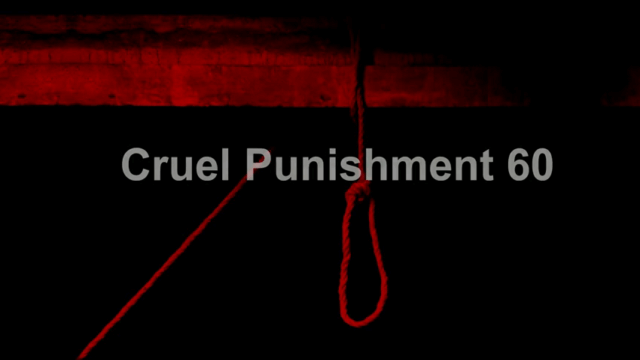 Anorexic cunt squirms & moans in pain on the cross