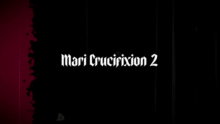 Crucified cunt moans & struggles in gasping agony